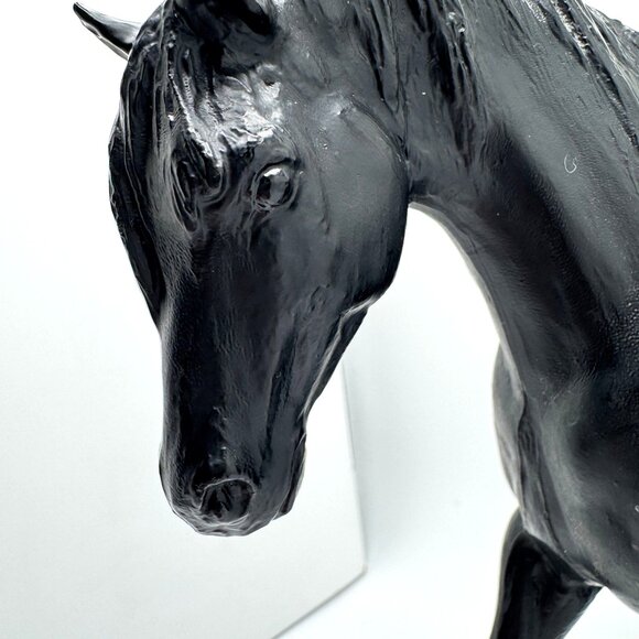 Breyer Black Foundation Stallion 64 Model Horse 1977-1987 Vtg Chris Hess - Picture 2 of 7